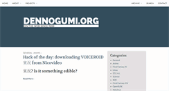 Desktop Screenshot of dennogumi.org
