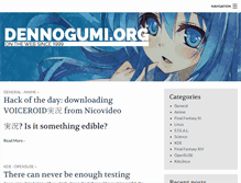 Tablet Screenshot of dennogumi.org